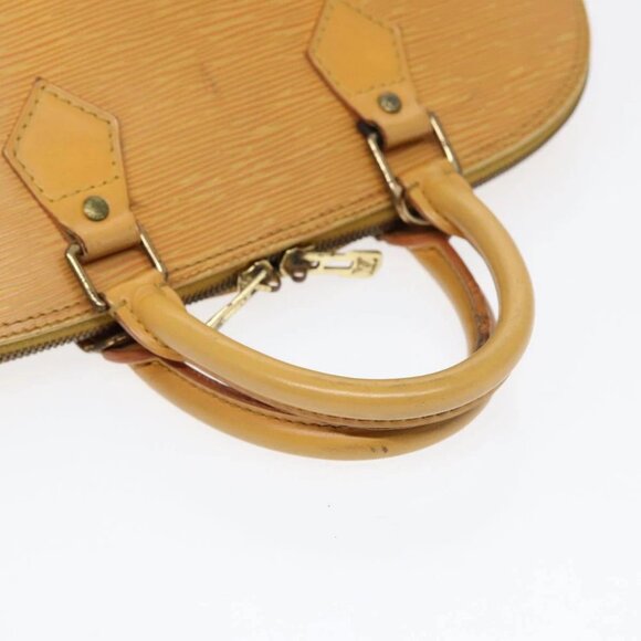 LOUIS VUITTON Epi Alma Hand Bag Yellow - Picture 10 of 16